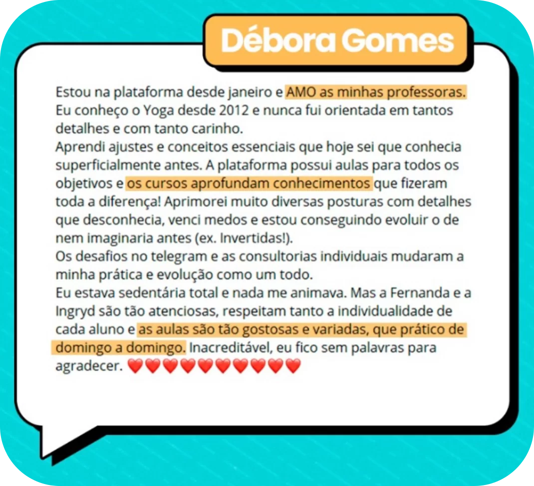 Depoimento Débora Gomes
